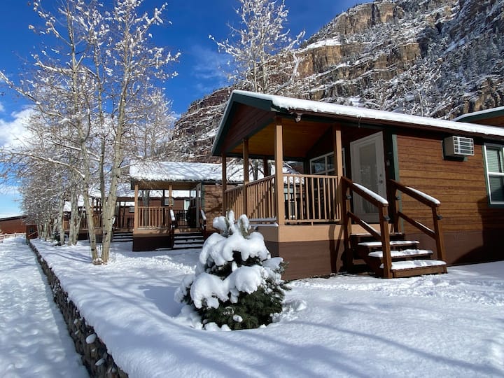 Riverfront Deluxe Cabin E - Hot Tub Access - Ouray, CO