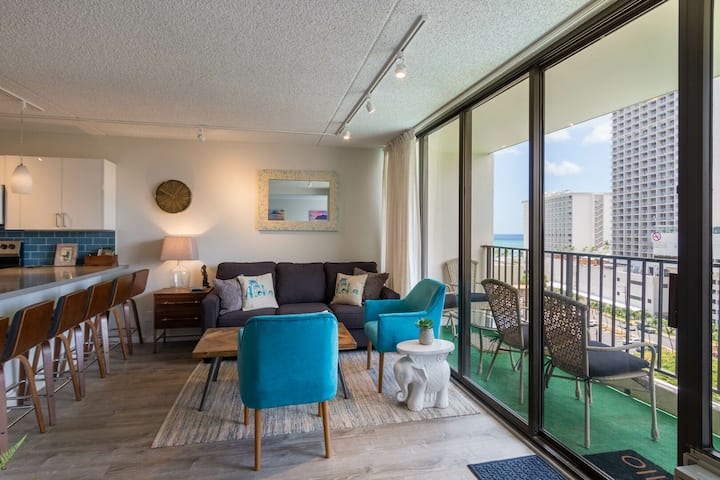 ¡¡¡Nuevo!!! Ocean View Remodeled En Waikiki Banyan Ocean - Ohana Suite! - Kaneohe, HI