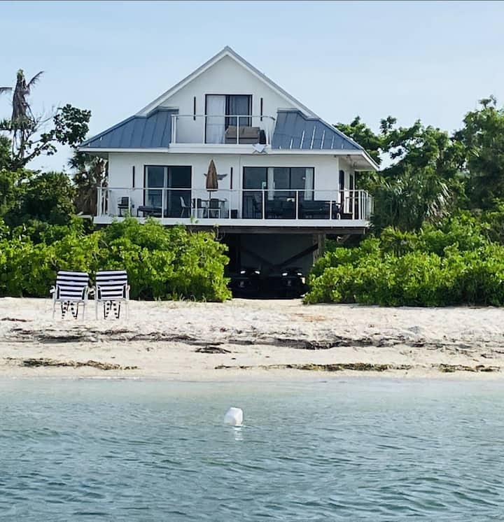 Dolphin Cottage: Beachfront With Private Golf Cart - North Captiva Island, FL