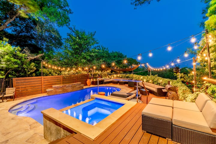 Luxury Downtown Mansion Atx L Heated Pool & Spa - Austin