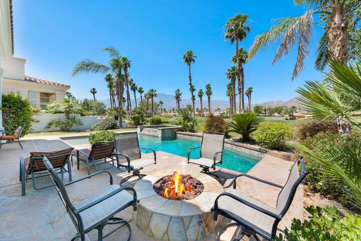 Firepit, West Facing Golf Course Heated Pool Home! - La Quinta, CA