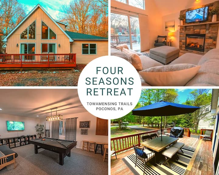 Four Seasons Retreat > Gameroom*outdoorfun*kingbed - Lake Harmony, PA