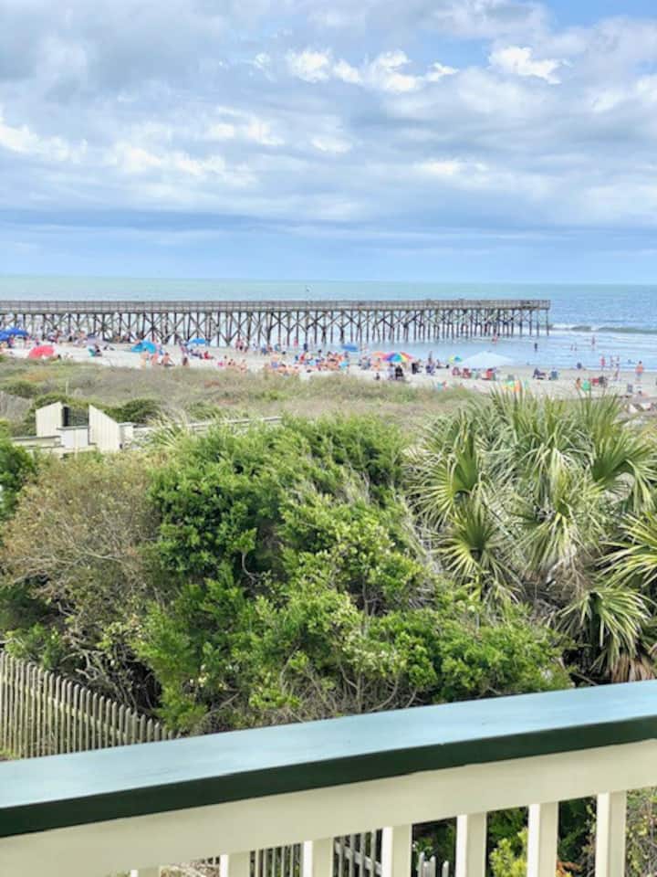 Great Oceanfront 2nd Floor Condo!! Community Pool! End Unit On The Beach W/the Best View! - Sullivan's Island, SC