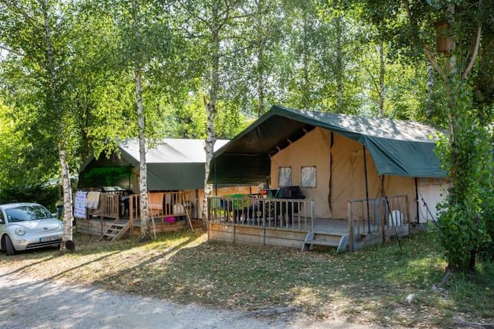 Camping Le Rotja - Tente Safari 6 Personnes - Vernet-les-Bains