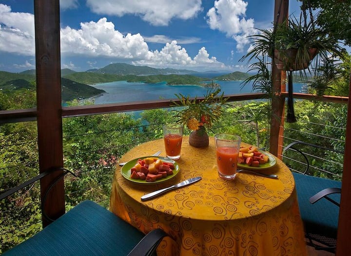 Teahouse Treehouse | Romantic St John Cottage - Coral Bay, Virgin Islands