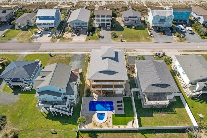 334 By The Shore | Private Pool, Spa, Ocean Views - Holden Beach, NC