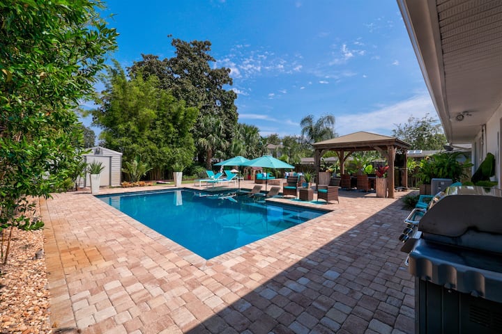 *Private Backyard Resort* 3/2 W/ Heated Pool - Neptune Beach, FL