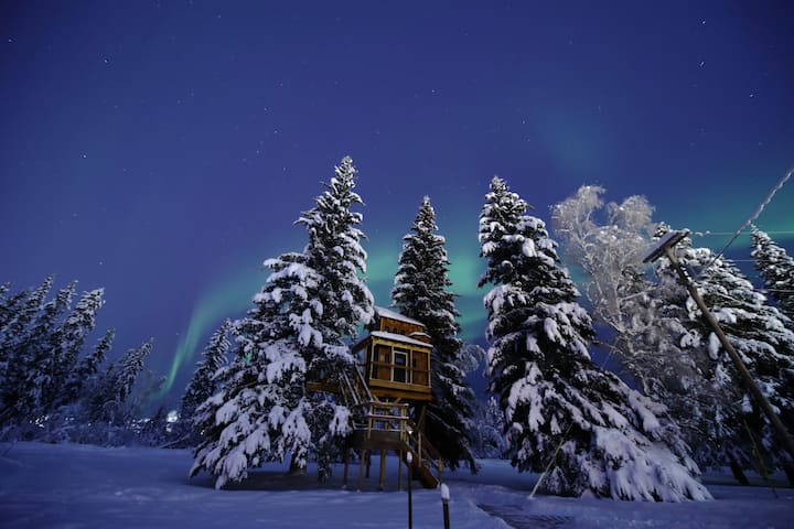 Magical Treehouse With Hot Tub - Fairbanks, AK