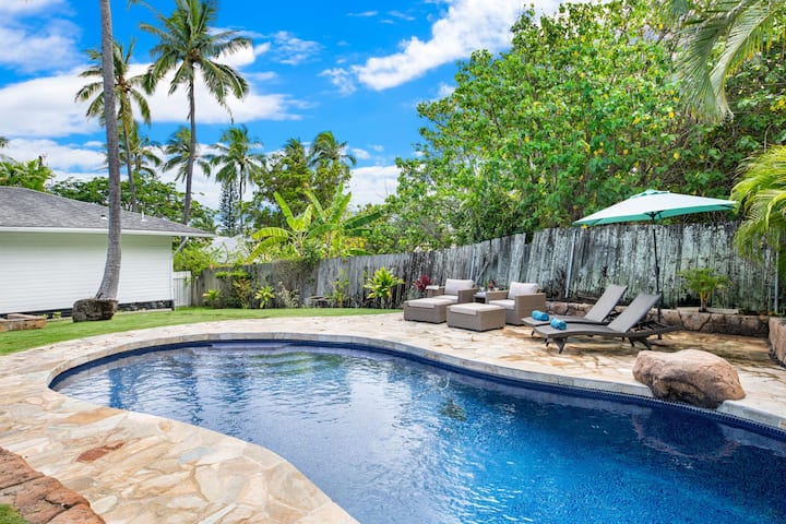 Tropical Oasis W/private Pool & A/c, Walk To Beach - Turtle Cove