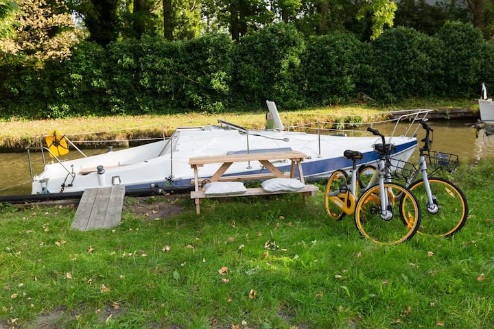Nice Cozy Boat On The Edge Of Delft Incl. 2 Bikes - Rotterdam