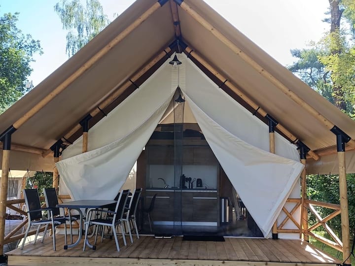 Nice Tent Lodge With Veranda, 2 Km. From Ijhorst - Meppel