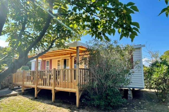 Mobil-home (Clim,ll,lv)- Camping Lac Des Rêves 4* - Montpellier