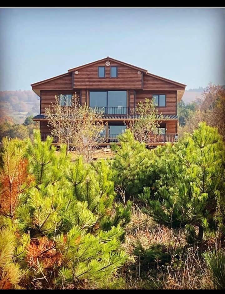 Wooden Mountain House With 5 Private Bedroom - Armutlu