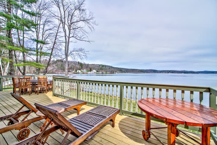 New Listing! Luxury Waterfront Lake Bomoseen Home! - Bomoseen State Park, Fair Haven