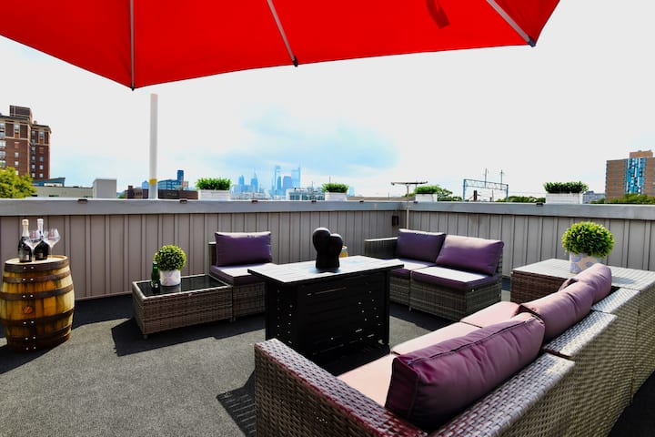 Yanne's Place® | Roof-patio, Workspace, Cityview - Kensington - Philadelphia