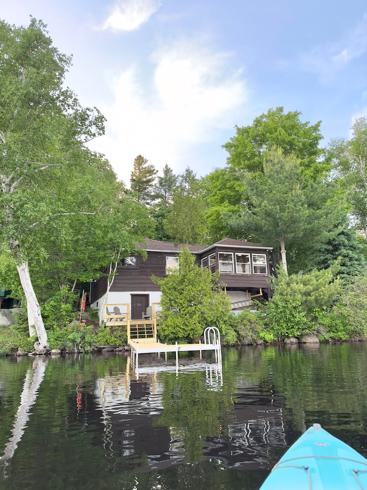 Lakefront Crescent Moon Cabin On Little Wolf Pond - Tupper Lake, NY