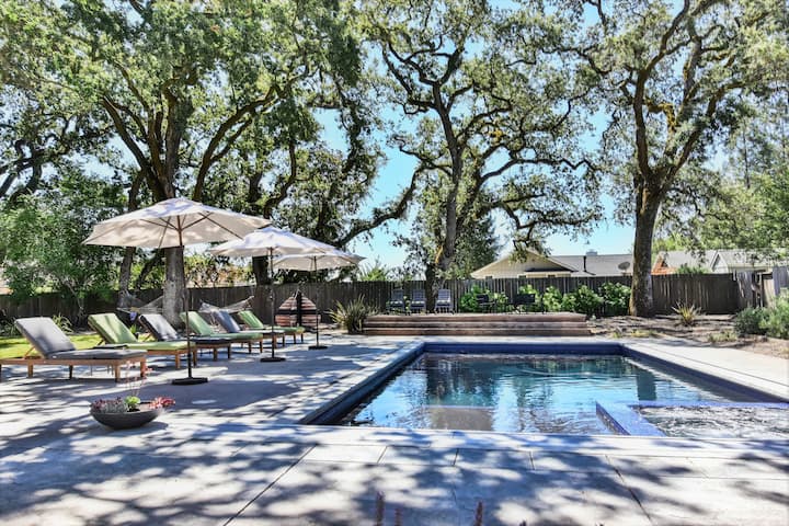 New!!  Modern 3bd With Pool, Hot Tub & Pickle Ball - Sonoma, CA