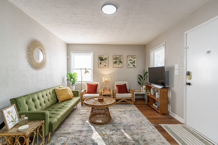Boho Bungalow - 10 Min To Downtown, Mass Ave, Ftsq - Indianápolis, IN