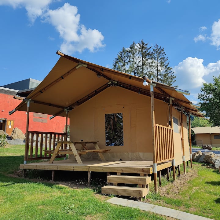 Safaritent Comfort Op Camping Met Zwembad - Amel