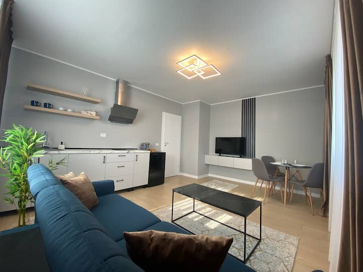 Em02- Luxury 2 Room Apartment - King Size Bed - Rovinari