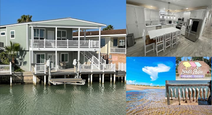 Brand New Waterfront Cottage 3 Bedrooms, 2 Baths - South Padre Island