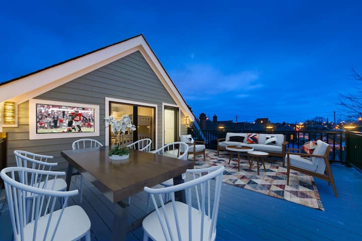 New Luxe Short North Home W/rooftop Patio! - 哥倫布