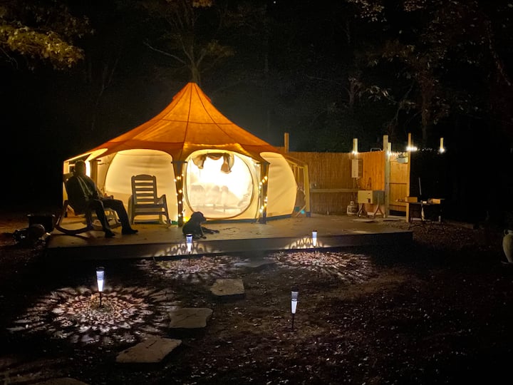 Rooted Acres Nj Glamping Retreat (Lotus Bell Tent) - New Jersey