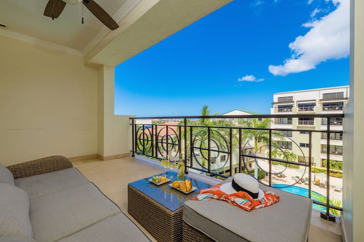 Tropische Eleganz, Gemütliche Wohnung Mit Bezauberndem Poolblick - Aruba
