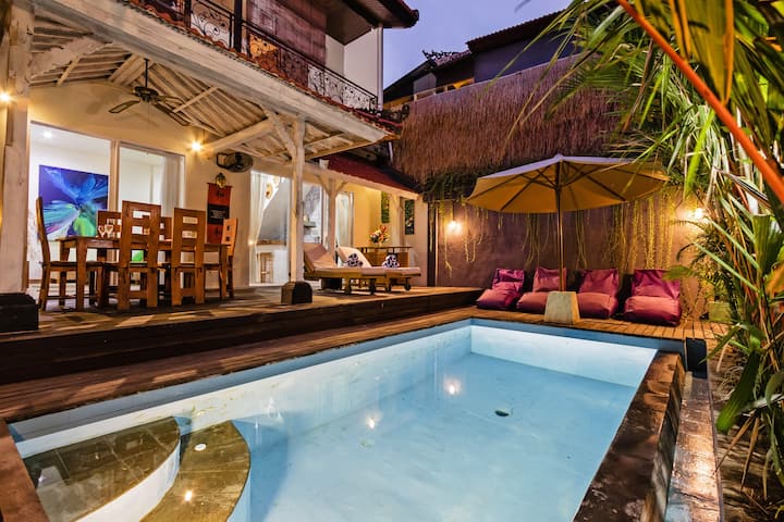 Bali Private Pool Villa - 300 M To Legian Beach! - 쿠타