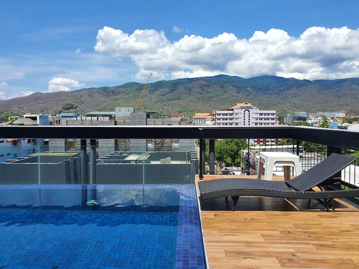 ❤️Lovely 1br With Rooftop Pool In Nimmanhemin❤️ - Chiang Mai