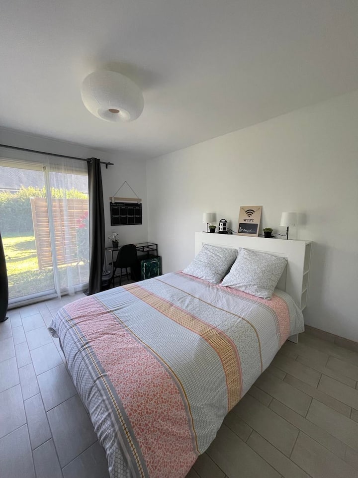 Chambre Tout Confort Avec Terrasse Privée - Blonville-sur-Mer