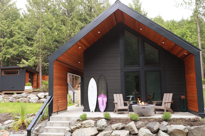 Modern 1 Bedroom Cabin With Japanese Ofuro Tub - Ucluelet