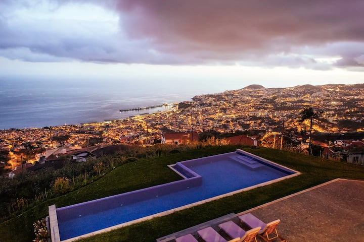 Casa Branca Modern Cottage With City View & Pool - Funchal