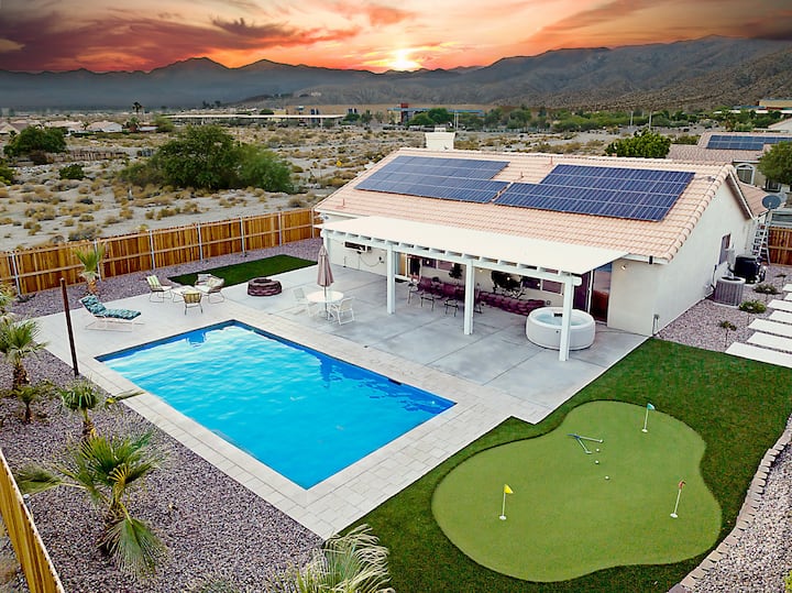 Coachella Boho Oasis W/ Pool, Jacuzzi & Mini Golf - Desert Hot Springs, CA