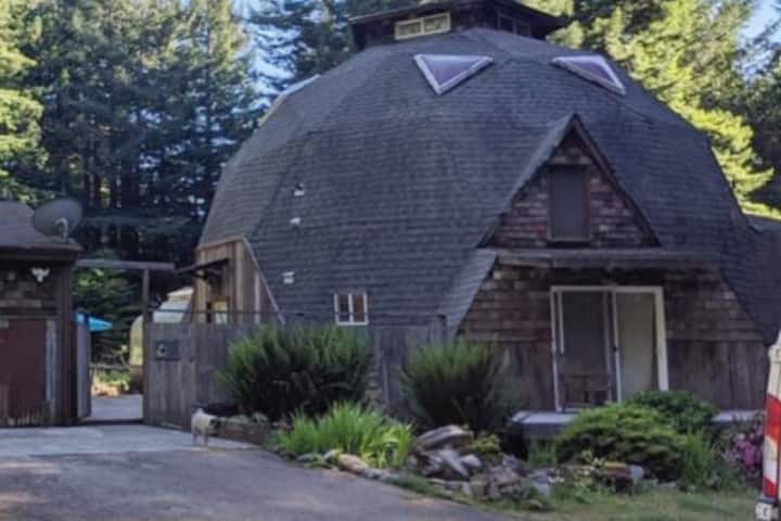 Geodesic Dome House In The Redwood Forest - McKinleyville