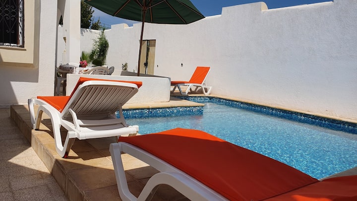 Villa Piscine Sans Vis-à-vis à Djerba Houmt Souk - ジェルバ島