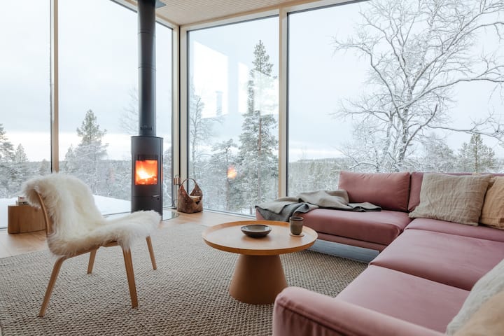 Modern Wooden Villa At The Edge Of Wilderness - Inari