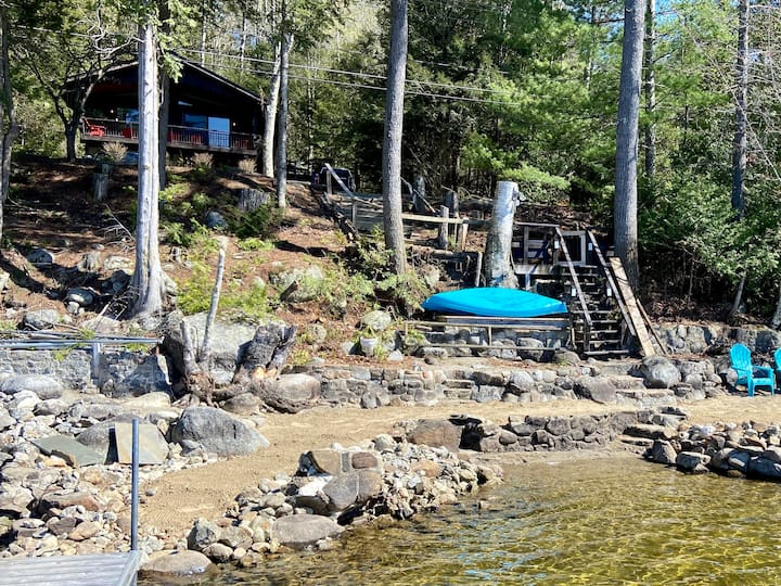 Beautiful 4 Br Lake Front With 100' Private Beach - Adirondack, NY