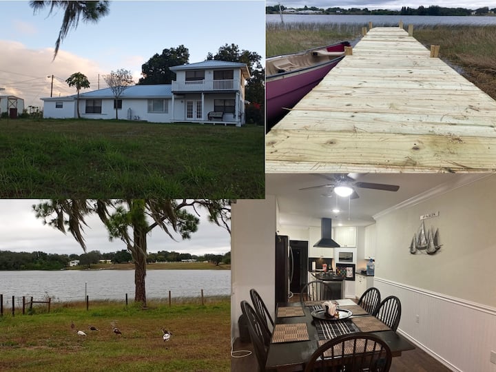 Lake House 3/2 With Private Dock, Kayak & Canoe - Lake Denton, FL
