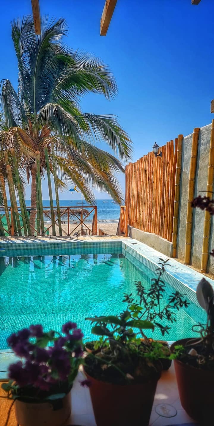 Hermosa Casa De Playa Frente Al Mar. - Organos