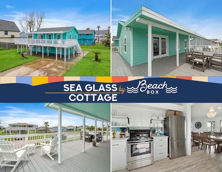 Sea Glass Cottage|beachbox| Wrap Around Deck! - Jamaica Beach, TX