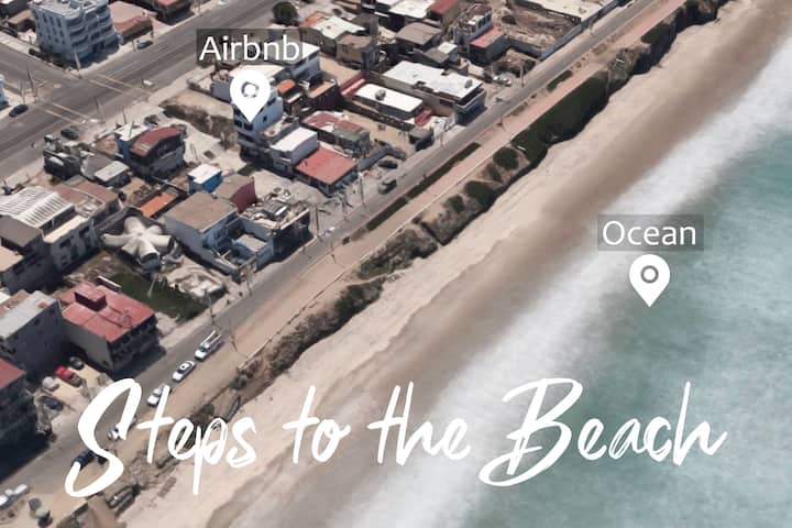 Steps From Beach Chic & Modern1bd Apt - Tijuana