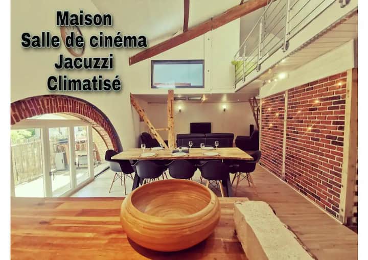 ★ Maison Valencin, Jacuzzi, Salle Cinéma ★ - Chaponnay