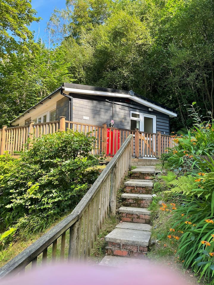 Tree Top Riverside 2 Bedroom Cabin - Anglesey