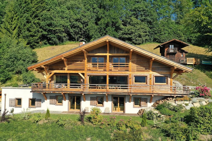Chalet Les Gougnats -Chalet De Prestige Face Au Mont Blanc - Alta Savoia