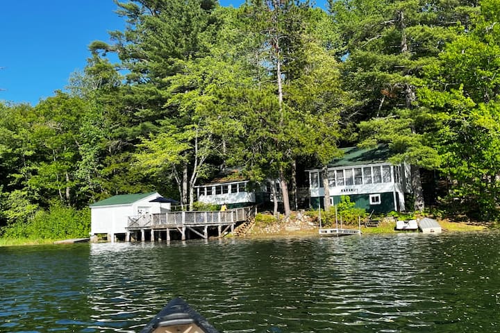 Waterfront Cottage On Silver Lake With Boathouse - Sidney, ME