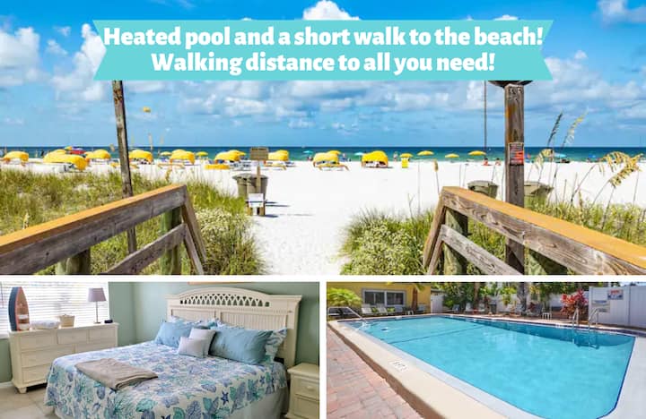 Quiet Condo With Heated Pool- 4min Walk To Beach! - St. Pete Beach, FL