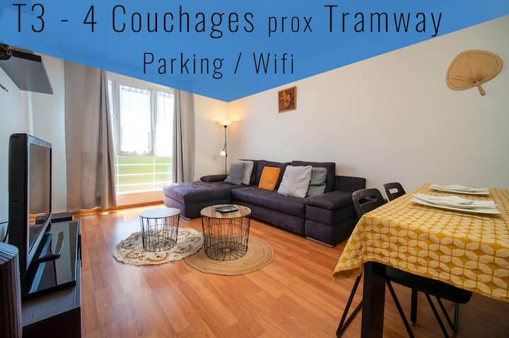 T3 Aubagne Centre -Parking Privé - Proche Tramway - Aubagne