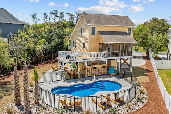 *Heated Pool Oasis~oceanside~family Beach House* - Emerald Isle, NC