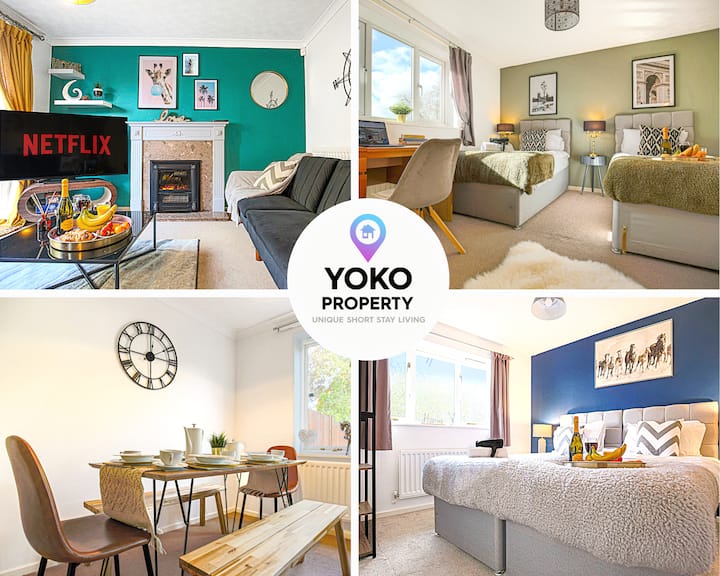 ⭐Central Mk House With Free Parking, Garden And Smart Tv By Yoko Property⭐ - Buckinghamshire